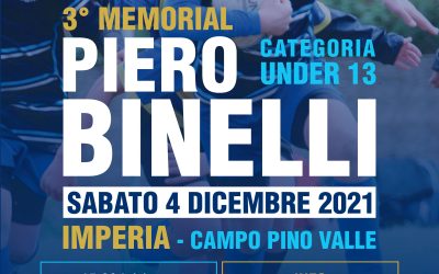 Ritorna il Memorial Piero Binelli per il rugby under 13